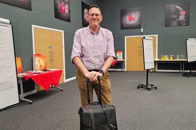 Henco Holmes attending the Slimming World Academy in Derbyshire