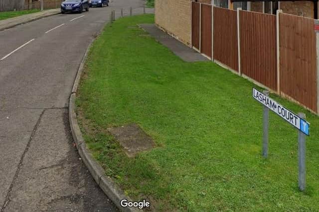 Thieves struck in Lasham Court the early hours of Friday, but fled empty-handed after crashing a car they stole