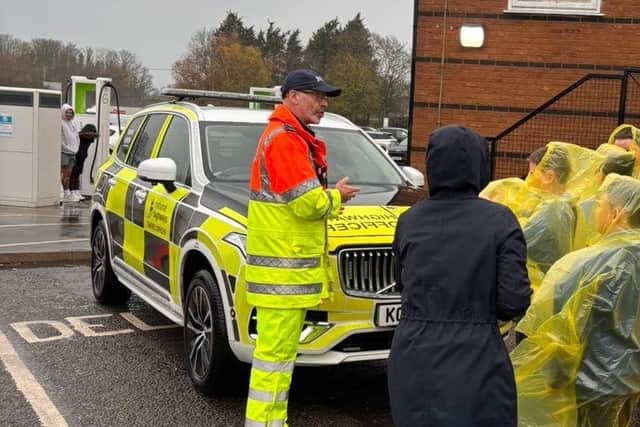 National Highways traffic officers talking about their role in helping prevent roadside litter
