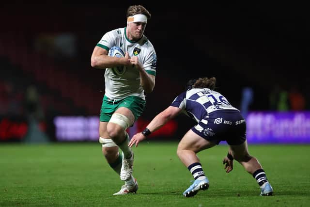 Alex Coles skippered Saints at Bristol last Friday (photo by David Rogers/Getty Images)