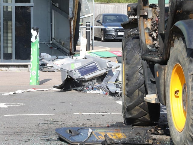 Raunds Asda telehandler ATM theft/IMG