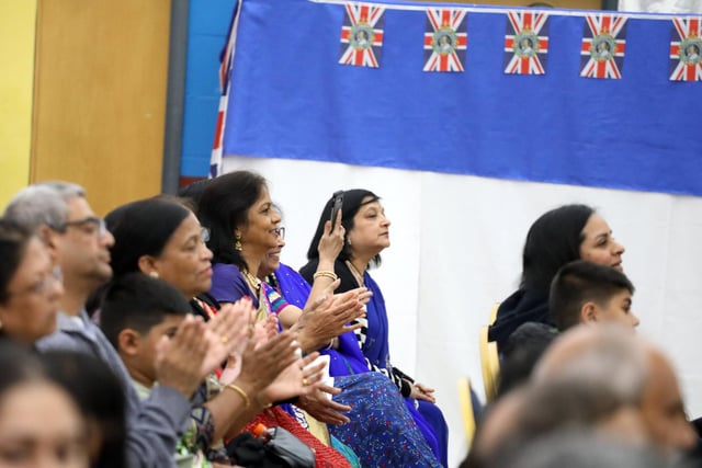 The crowd enjoying the Made WIth Many Connecting Communities Together event at the Hindu Community Centre