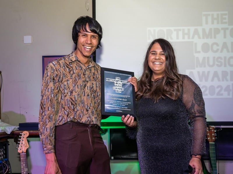 Peter Marchant - frontman of the Phantom Isle who recently split - received the award for Pop Artist Of The Year.