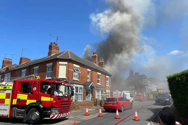Northamptonshire Fire and Rescue Service was called to Harborough Road, Rushden on May 24