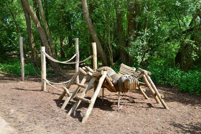 The spider in the Nene Wetlands Discovery Area at Rushden Lakes