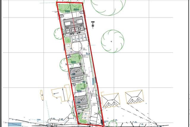 A plan of how the bungalows could look