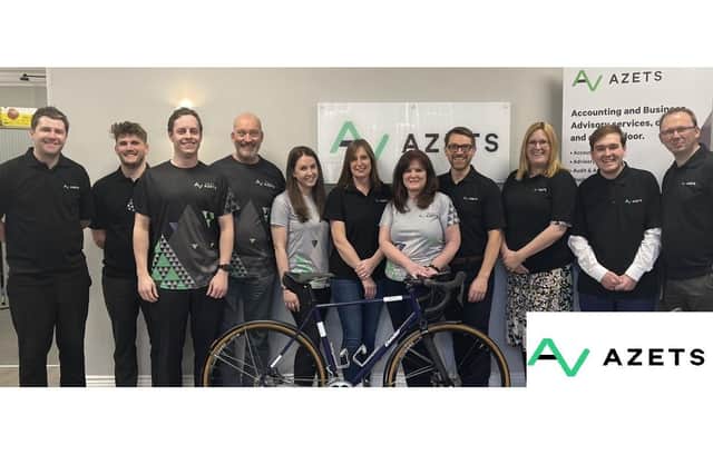 Some of the team from Azets who will be taking on the Land's End to John O'Groats 24-hour challenge