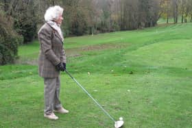 Cicely Robinson on the golf course