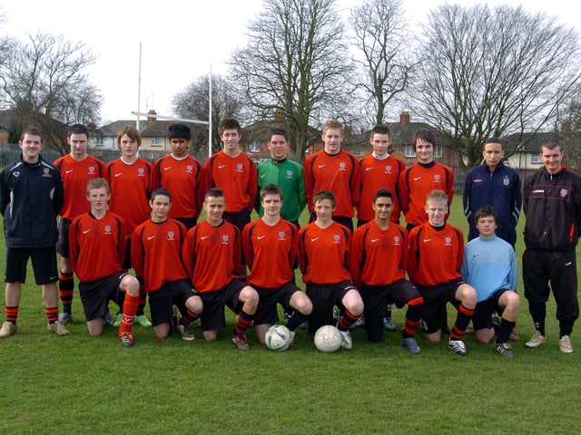 Wellingborough, Wrenn School, under16's to represent Northamptonshire  l-r Simon Goodall (head of PE), Liam Annis, John Neate, Pritan Patel, Tom Randall, Anthony O'Connor, Ashley Harrison, Ryan Connolly, Zakk Hill, Jordan Butterworth, Adrian Rowan (team manager). Front row l-r Aynsley McDonald, Callum Aldrich, Sami Speitan, Troy Farden, Justin Dowling (capt), Primesh Patel, Adam Speight, Liam Allebone.  2008