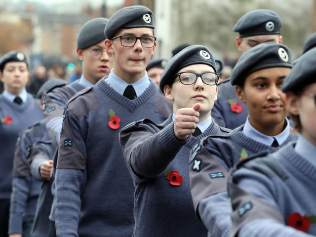 Wellingborough Remembrance Day parade 2022