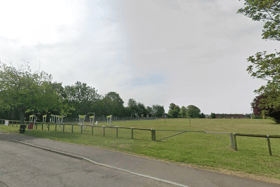An unauthorised encampment has been set up at Bassfords Recreation Ground in Marshalls Road, Raunds