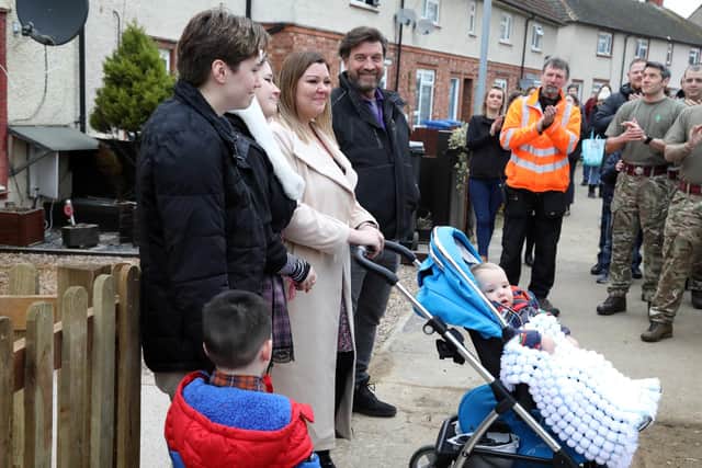Kettering, DIY SOS Big Build - mum Lindsey McAuley at the big reveal with Nick Knowles and DIY SOS team
Sunday, 23rd January 2022