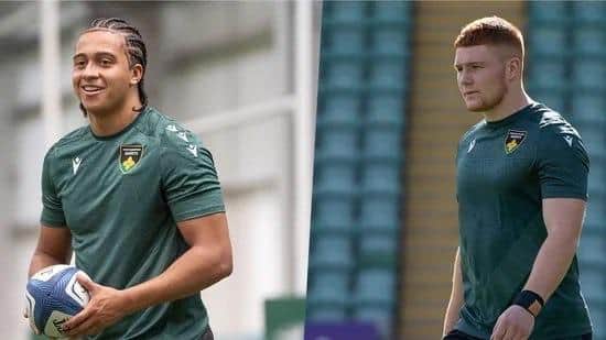 Henry Nanka-Bruce (left) and Kieran Perkins (picture: Northampton Saints)