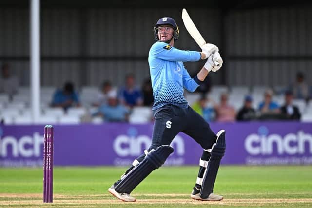 Tom Taylor cracked 75 from 54 balls for the Steelbacks against Derbyshire