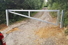 The new gate installed at ByPass Farm