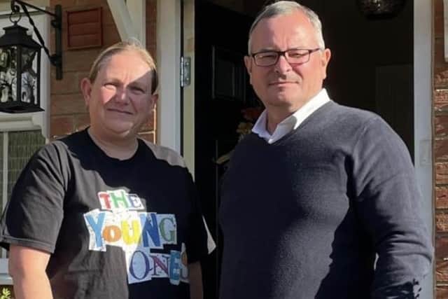 Mum Julie Heron of the SEND Action Group and Labour's prospective parliamentary candidate for Corby Lee Barron.