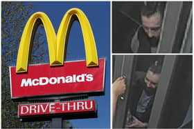Police want to identify this man who they believe may have information about a theft from McDonald's Sixfields drive-thru in November