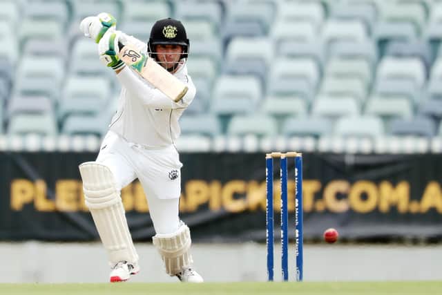Sam Whiteman on his way to a career-best 193 for Western Australia in November