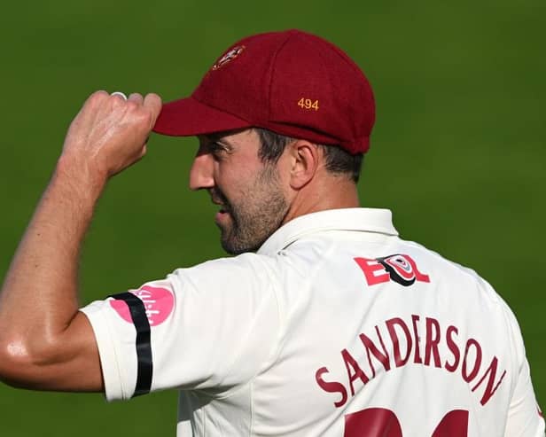 Ben Sanderson is playing his 100th first-class match for Northamptonshire