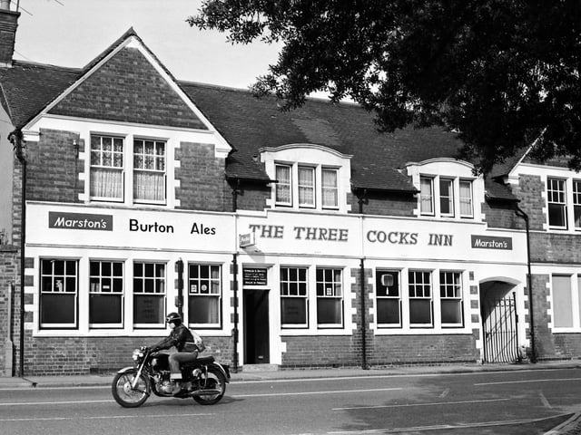 The Three Cocks Inn in Kettering in 1980