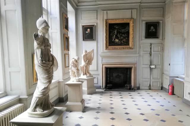 The newly-restored statues had been kept in the garden