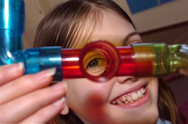 Holly Scheunig, 13, gets to grips with a puzzle during a maths challenge day, February 2008