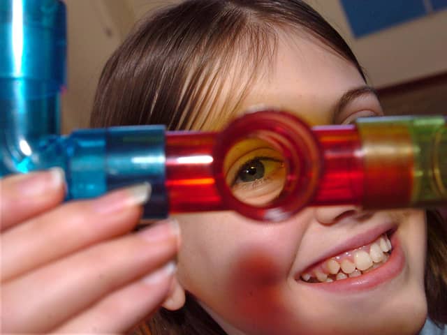 Holly Scheunig, 13, gets to grips with a puzzle during a maths challenge day,  February 2008
