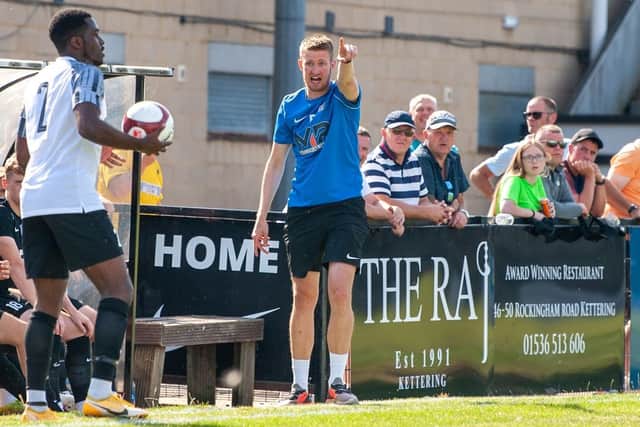 Corby Town boss Lee Attenborough
