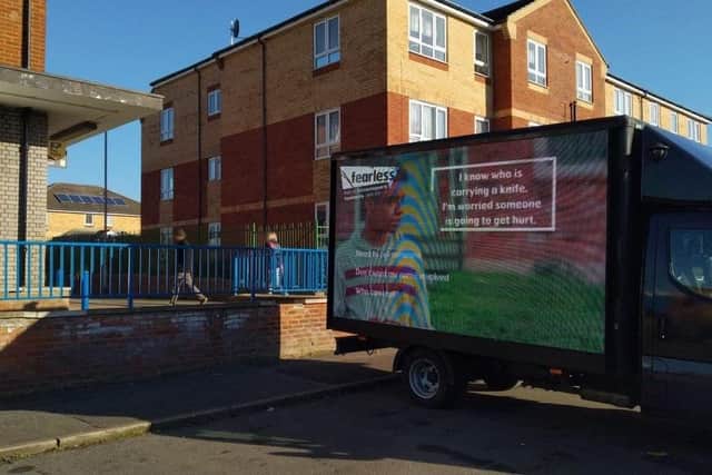 The AdVan on the Queensway estate in Wellingborough