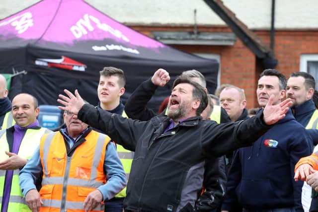 Kettering, DIY SOS Big Build BBC TV 
Nick Knowles and DIY SOS team at Pine Road, Kettering