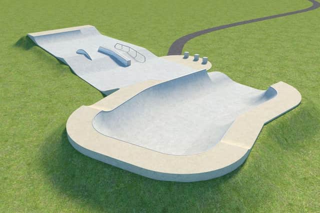 Visuals of the new skate park. (Image: Mr Jonathan Waterworth)