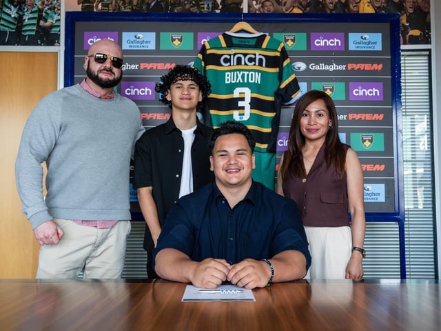 Noah Buxton, whose rugby journey started at Milton Keynes RFC as a 12-year-old, has had a varied journey to the front row, beginning his career as a centre and later a back row as part of Wasps’ (latterly known as Midlands Central) pathway. He made the move to Saints in his Under-17s season and shifted to tighthead prop in the process, quickly making a name for himself with his barnstorming strength and power. Reed said: “Noah is one of the strongest young players who has ever come through the system. He’s been signed primarily around that physical potential, for him to come into the set-up here and try to kick on. He’s still very new to the front row; it’s only a position he’s been in for the last 18 months, but he’s an exciting prospect to have in our Senior Academy.”