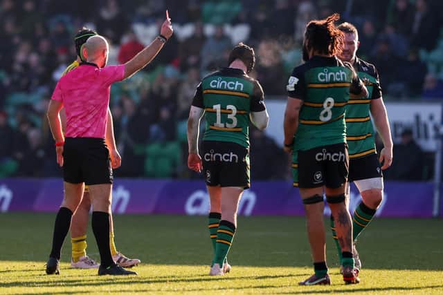 Fraser Dingwall was dismissed just before half-time