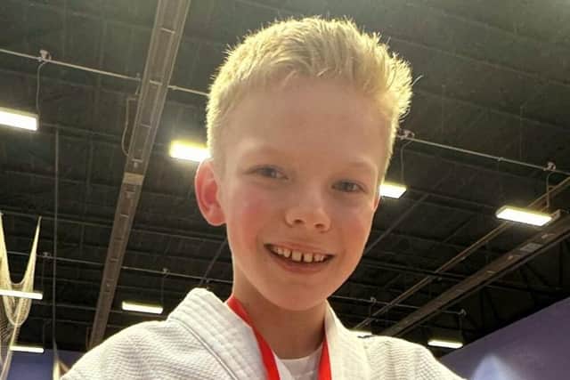 Ethan wins silver at his first competition