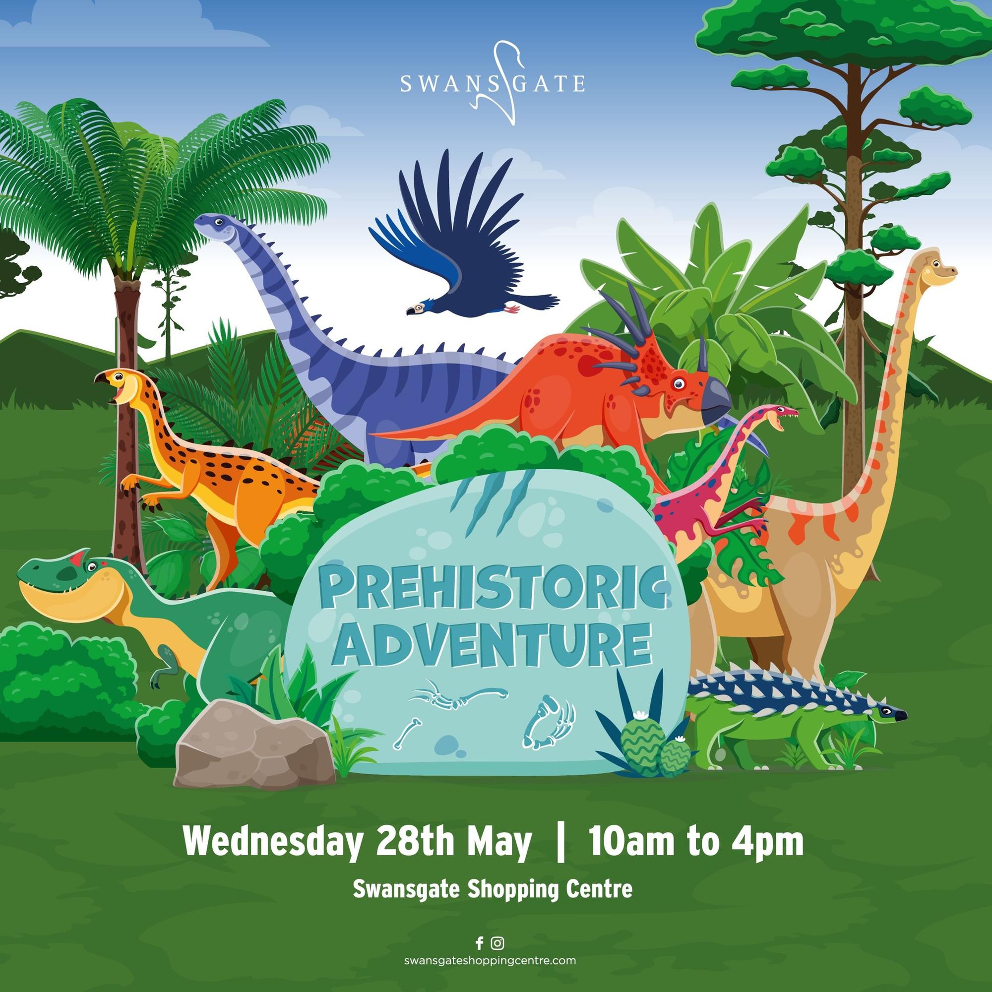 Swansgate Shopping Centre to host roaringly fun Prehistoric Adventure Day