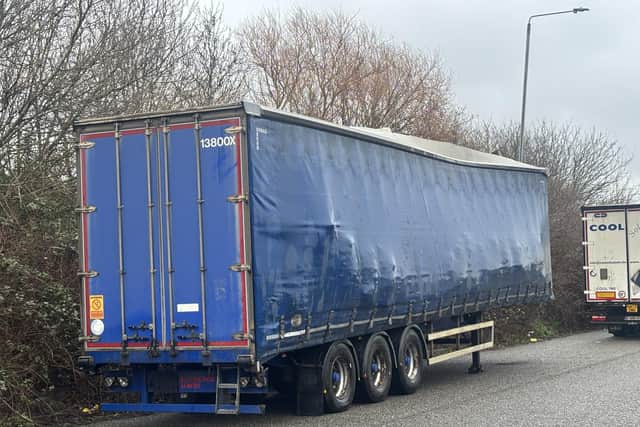 A second lorry has been found abandoned in Corby. Image: IMG