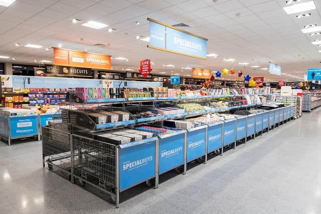 How the new Wellingborough Aldi store should look when it re-opens after its revamp