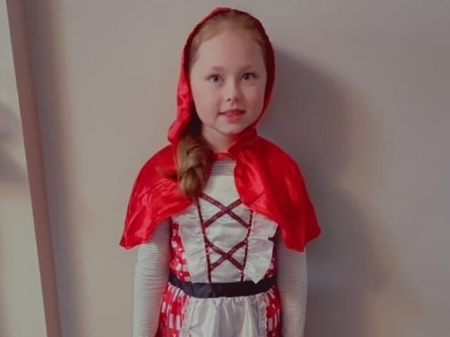 Scarlett, age 7, from Corby, as Little Red Riding Hood