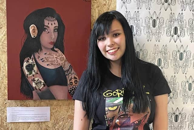 Tresham student Emily Daly work on show.