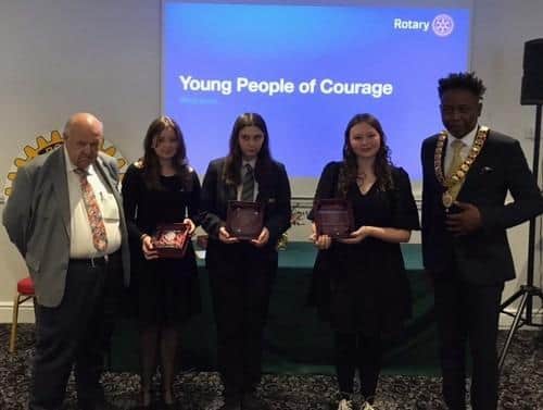 The Corby Phoenix Rotary awards.