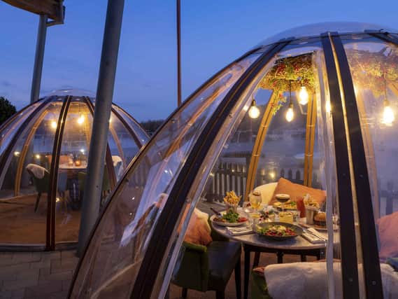 The domes are available to book at Bill's at Rushden Lakes
