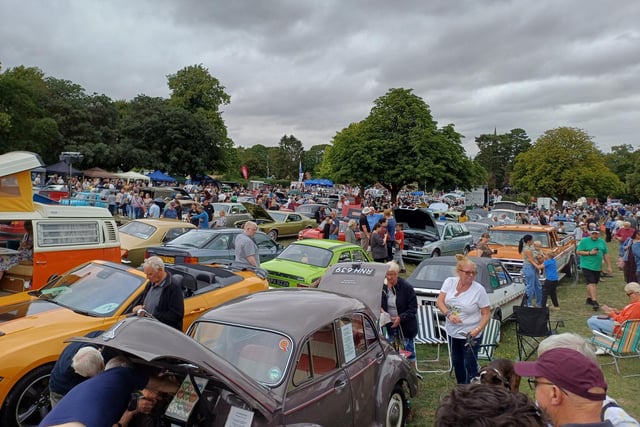 Rushden Car Rally Picture special: All the best bits as classic cars line Rushden's Hall Park