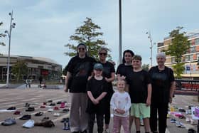 Pictured at the event are Rose McLarnon, Ali and Fraser Gaffney, Tiffany and Amelia Drummond, Mason Drummond and Neeve Prosser. Image: Sam Riley