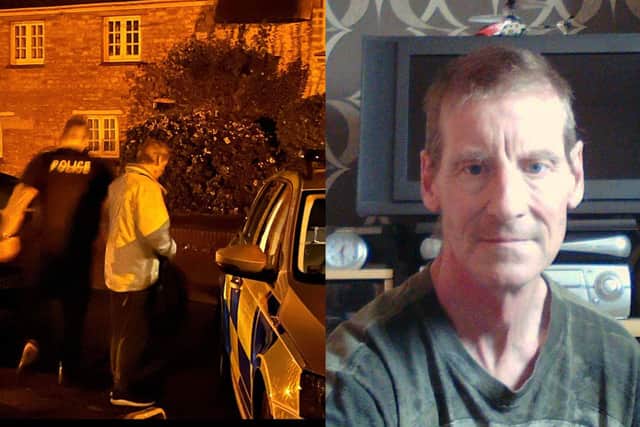 Gregory Branston was confronted at his home before being arrested by police. Credit: Saving Our Children Online and Phoenix Guardians of the Innocent/Facebook