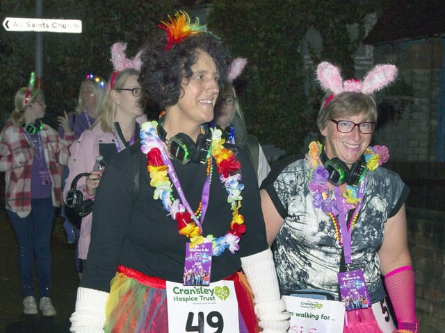 Participants in the Sparkle Walk for Cransley Hospice in Kettering/Glyn Dobbs