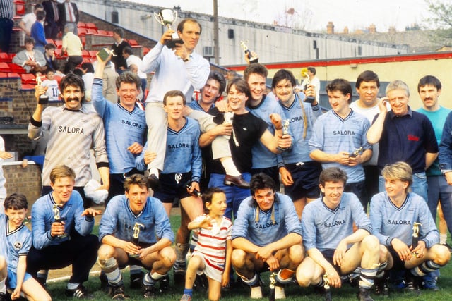 1987 Kettering Nomads win at a tournament at the Poppies