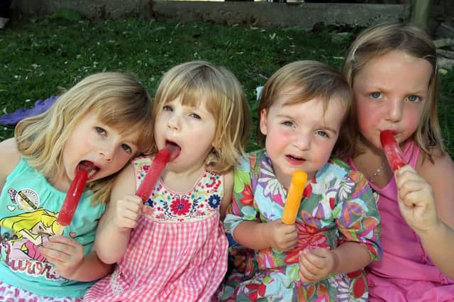 A Pen Green fun day at East Carlton Country Park in 2010. From left: Amelia Owen, four and her sister Isabella, two, and Lola Sinclair, two and her sister Ruby, four.