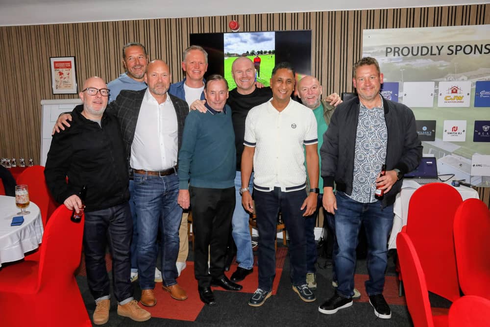 Jim Hover (centre) with some of his Ise Lodge FC team including Sean Dyche/IMG