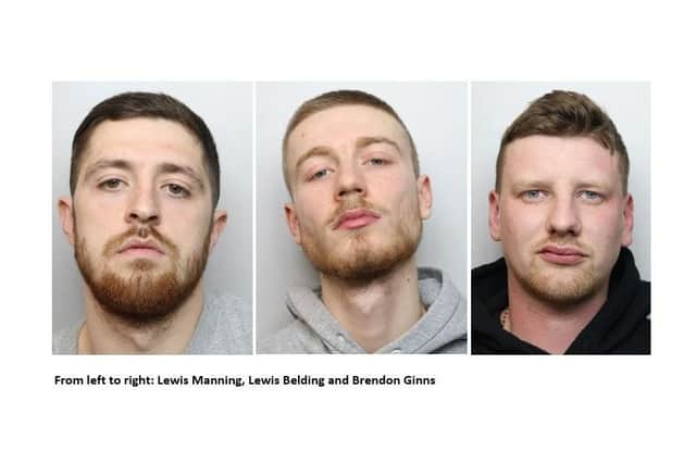 Manning, Belding and Ginns have been sentenced (Credit: Northants Police)
