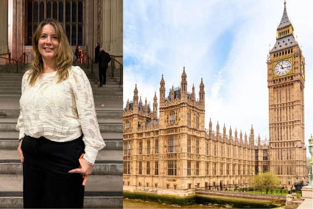 MP HERo Jessica Pilkington of Pilkington Communications in Westminster Hall